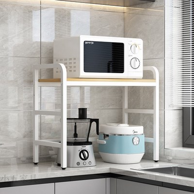 厨房置物架台面多层微波炉烤箱多功能储物货架锅架锅具收纳架家用