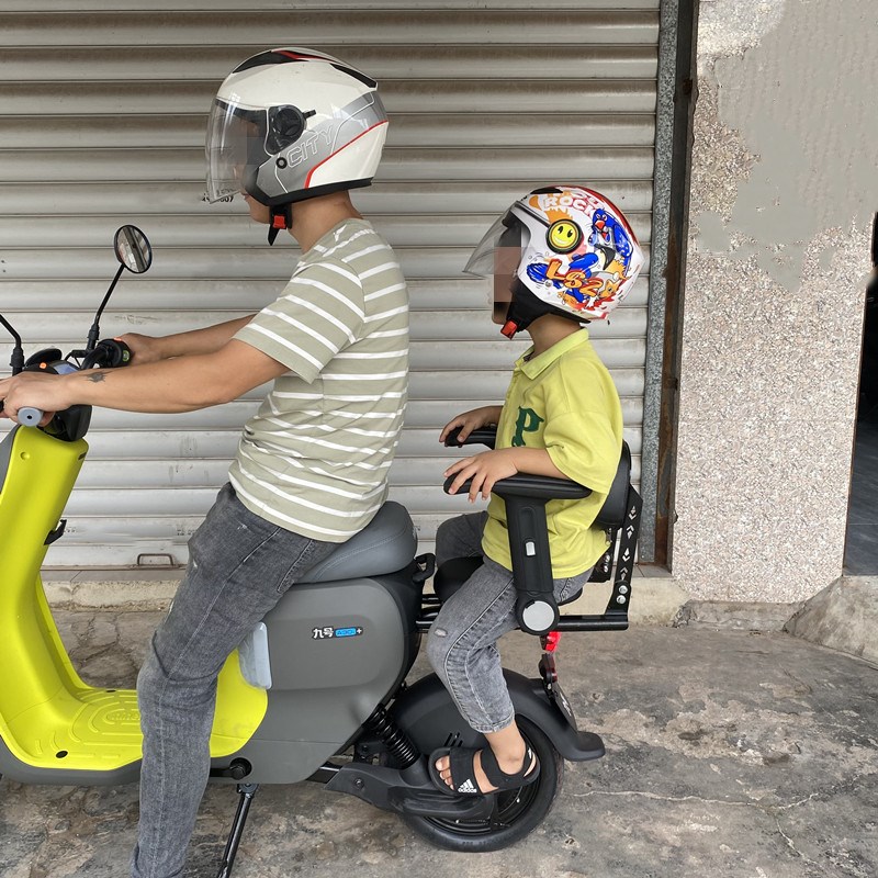 适用九号电动车A30c+/A/B/C/M/F/Q分体坐垫改装升降折叠儿童扶手