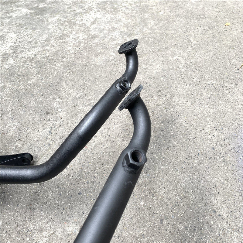 踏板摩托车gy6125迅鹰鬼火巧格尚领雨钻消声器排气管国四电喷烟筒