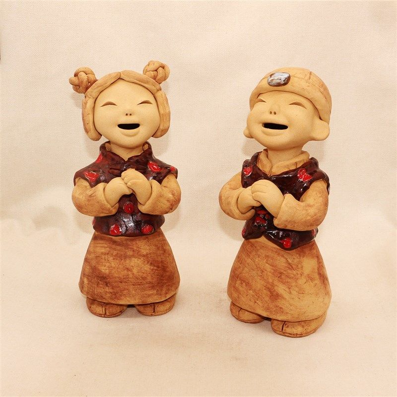 小泥人 泥塑 手工陶土 泥人 人物摆设  恭喜发财陶土娃娃开业礼物,特色手工艺,泥人/泥塑/面塑,淘宝优惠券,粉丝福利购,淘宝优惠卷