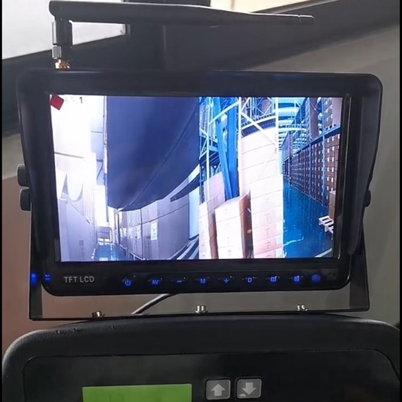 高清叉车摄像头数字无线7录像系统远距离传输货叉盲区监控