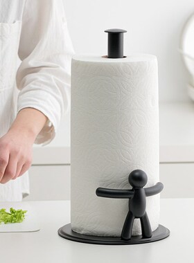 ubra厨房纸巾架伙伴欧式创意餐桌桌面立式收纳用卷纸架子