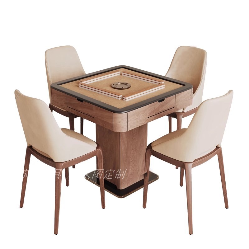 宋氏美学麻将桌新中式全自动家用麻将机禅意多功能小型一体麻将桌