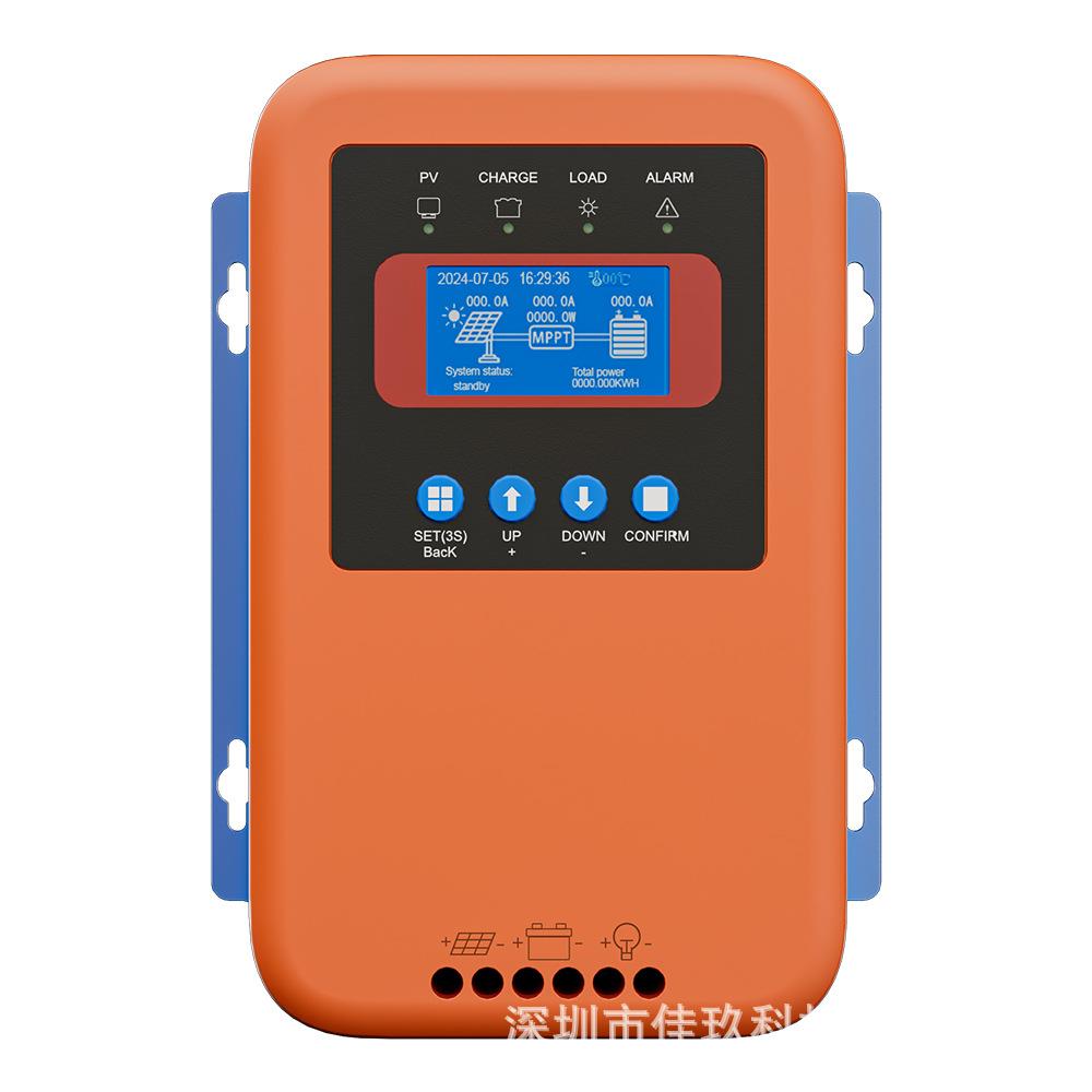 MPPT太阳能控制器80A带12V/24V/48V自动识别显示屏充电控制器