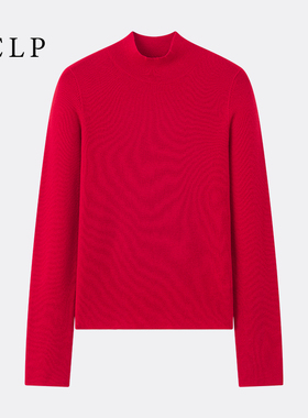 JCLP金纯良品 匠心100%羊绒简约半高领针织打底衫25年女新年毛衣