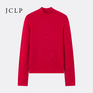JCLP金纯良品 匠心100%羊绒简约半高领针织打底衫25年女新年毛衣