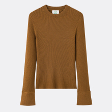 JCLP金纯良品25新款100%美丽诺羊毛圆领修身长袖打底针织衫毛衣女