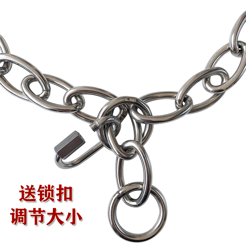 不锈钢P链 牵引绳项圈狗狗链子小型中型大型犬金毛宠物训练脖圈链