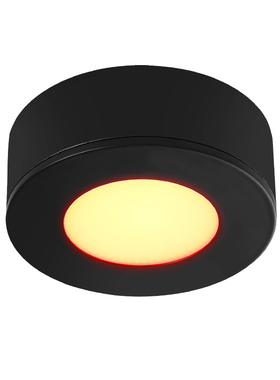 超薄明装筒灯led散光圆形酒柜射灯红光蓝绿黄紫色天花吸顶免开孔