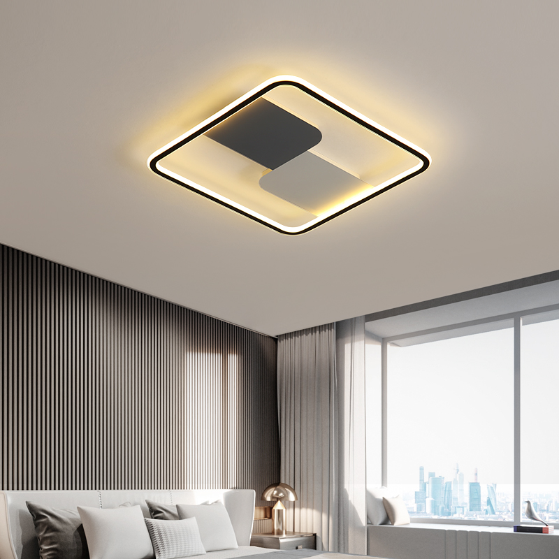 客厅灯 现代简约大气led吸顶灯创意个性大灯方形大厅新款灯具