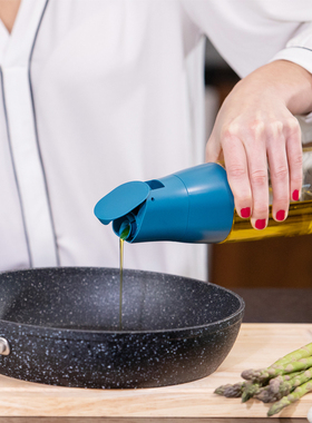 zuu油瓶厨房防漏玻璃油壶酱油醋调料瓶自动开合大容量重力油罐