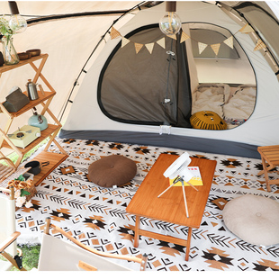 TAWA帐篷户外露营一室两厅野营野餐隧道防雨天幕自动装备用品野营