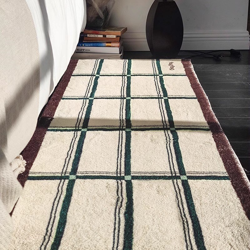 地毯卧室床边毯复古客厅沙发茶几毯阳台坐垫飘窗垫家用防滑脚垫子