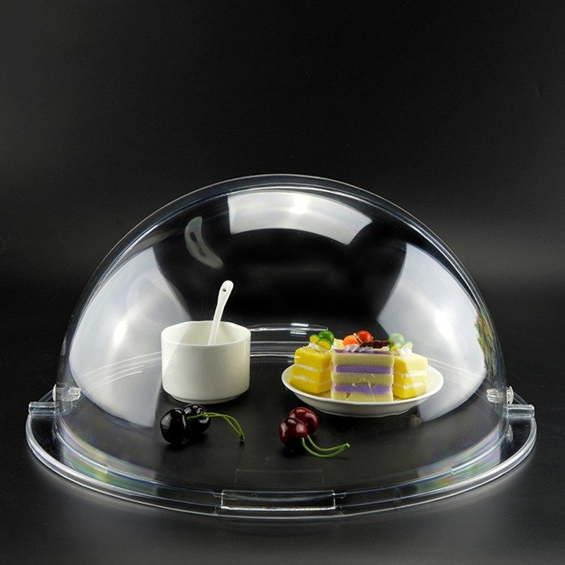 圆形透明罩翻盖保鲜防尘罩面包水果篮食物罩托盘盖子试吃盘蛋糕罩,餐饮具,保鲜盖,淘宝优惠券,粉丝福利购,淘宝优惠卷