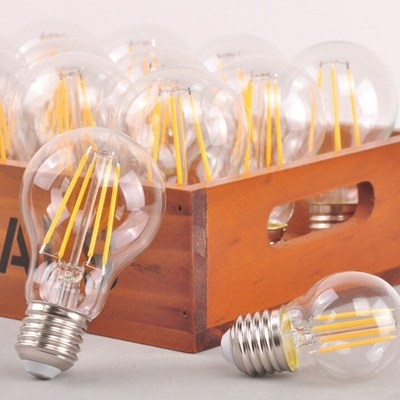 LED爱迪生复古e27螺口灯泡仿钨丝复古A60ST64C35拉尾透明LED尖泡