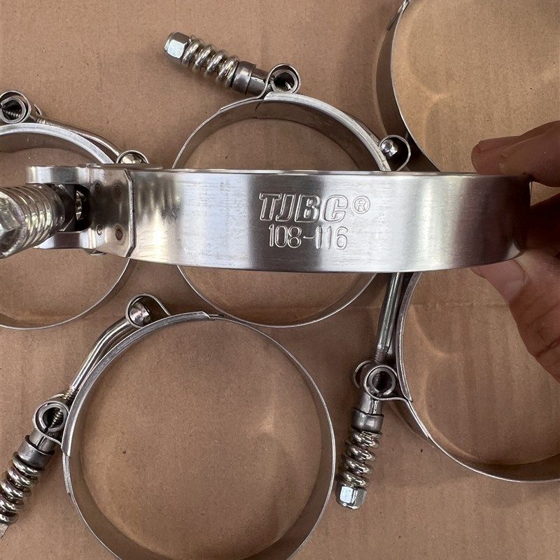 TJBC品牌T型弹簧强力卡箍QL02B机械配件汽车喉箍管箍不锈钢管卡扣