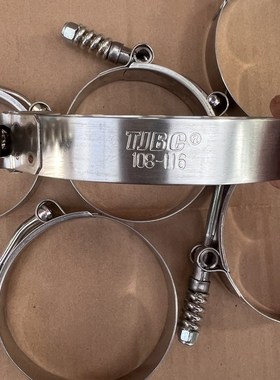 TJBC品牌T型弹簧强力卡箍QL02B机械配件汽车喉箍管箍不锈钢管卡扣