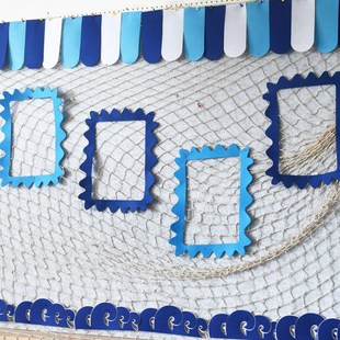 海洋风主题黑板报环创装饰材料幼儿园小学文化评比墙面墙饰贴组合