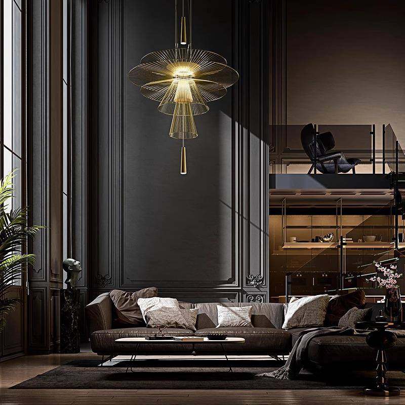 餐厅吊灯后现代简约创意个性镂空飞碟复式楼饭厅吧台前台艺术灯饰,家装灯饰光源,智能吊灯,淘宝优惠券,粉丝福利购,淘宝优惠卷