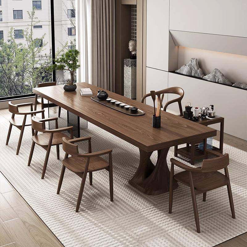 侘寂风原木大板茶桌椅组合客厅酒店泡茶桌亚克力渐变家用茶台一体,商业/办公家具,茶台/茶桌,淘宝优惠券,粉丝福利购,淘宝优惠卷