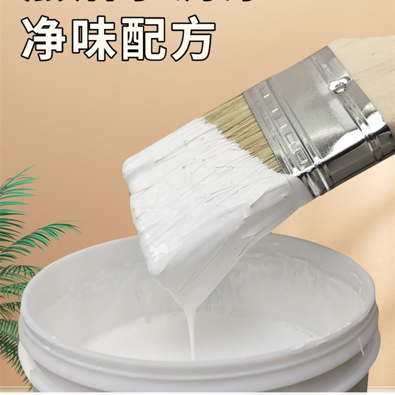 白色内墙乳胶漆墙漆刷墙家用粉刷自刷墙面漆黑色油漆室内涂料小桶