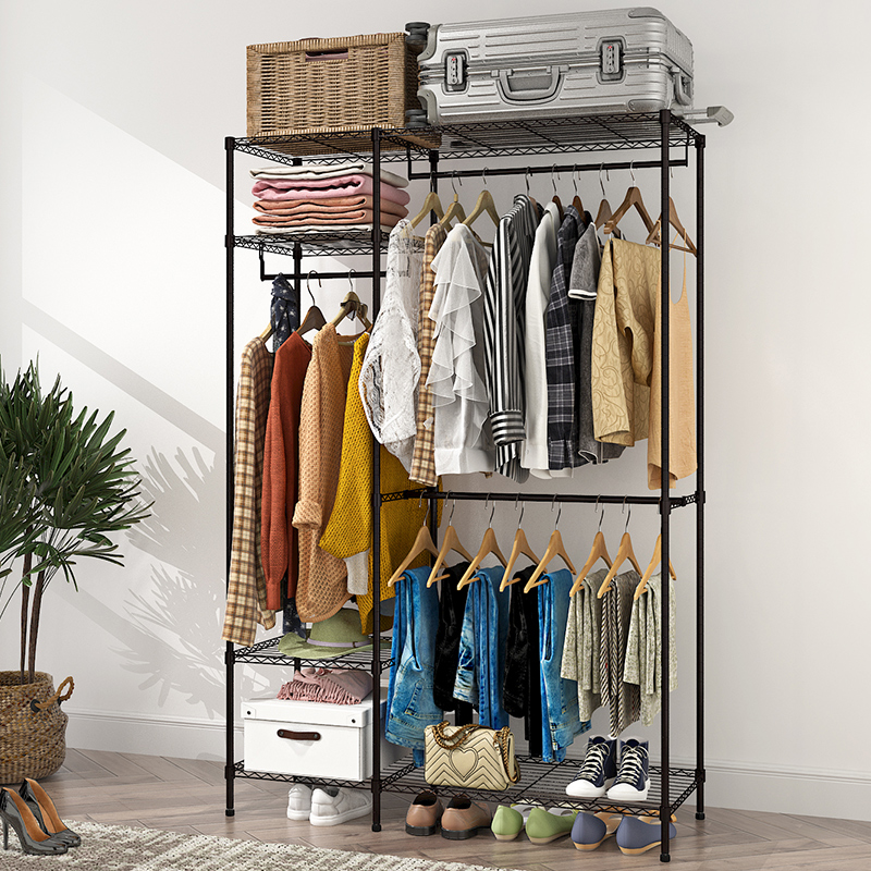 简易衣柜布衣柜加厚结实耐用碳钢加粗加固家用卧室出租房收纳衣橱