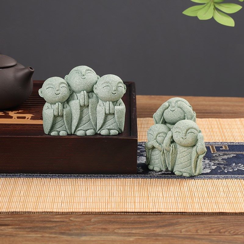 地藏佛陀小摆件青砂石茶宠鱼缸造景盆景微景观造景装饰品,家居饰品,装饰摆件,淘宝优惠券,粉丝福利购,淘宝优惠卷