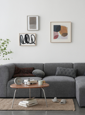 minimore 麦塔沙发 北欧日式现代简约小户型三人位组合布艺沙发