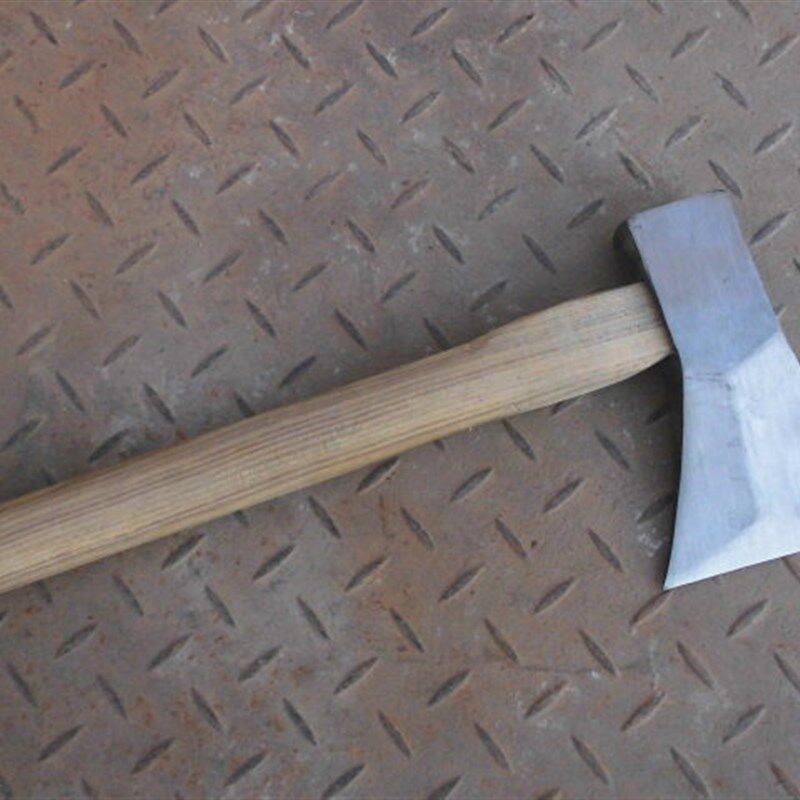 锻打工艺方顶木工斧子右手偏刃斧木柄单刃斧伐木斧户外装备开山斧