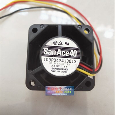 三洋 4028 24V 0.18A 4cm 4厘米 变频器工控机风扇 109P0424J3013