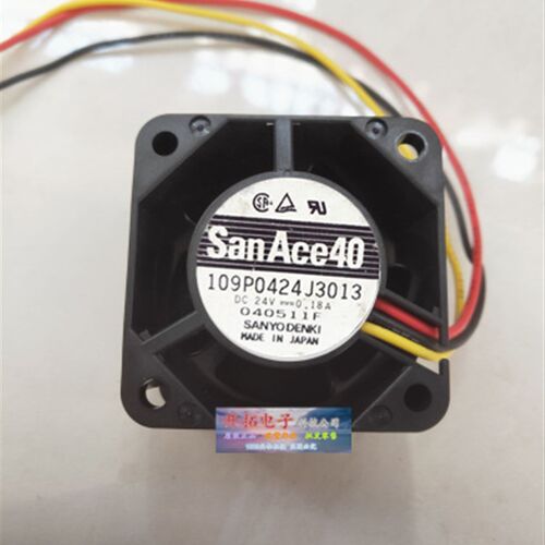 三洋 4028 24V 0.18A 4cm 4厘米 变频器工控机风扇 109P0424J3013