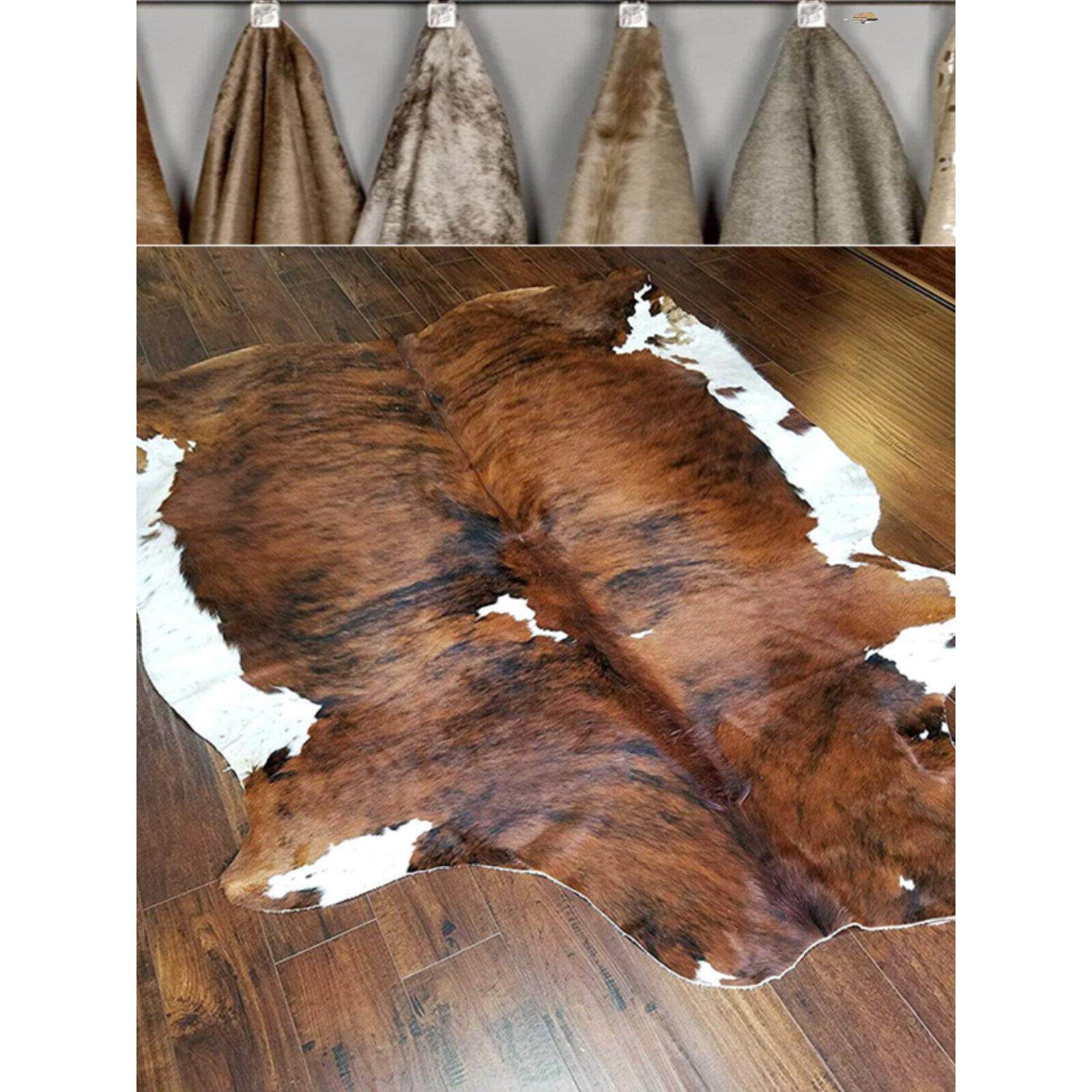 牛皮地毯全天然牛皮动物真皮毛动物皮革马毛无障碍豪华客厅咖啡桌