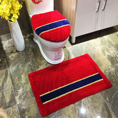 垫两件套婚庆红色坐便套三欧式 简约座圈加厚圈