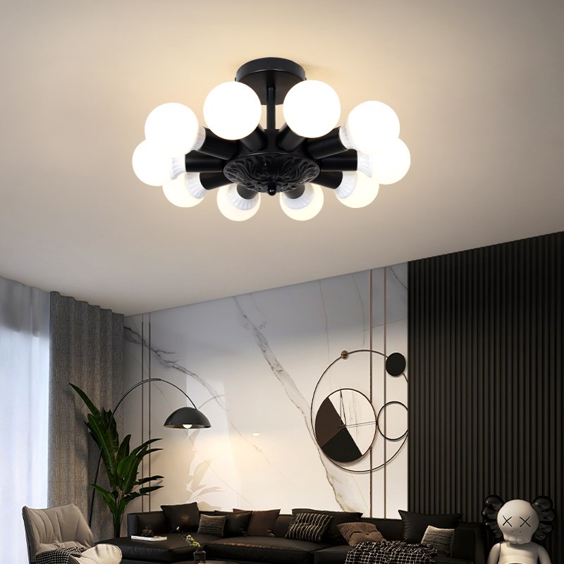 客厅简约可换灯泡吊灯卧室现民宿出租房便宜中山灯具