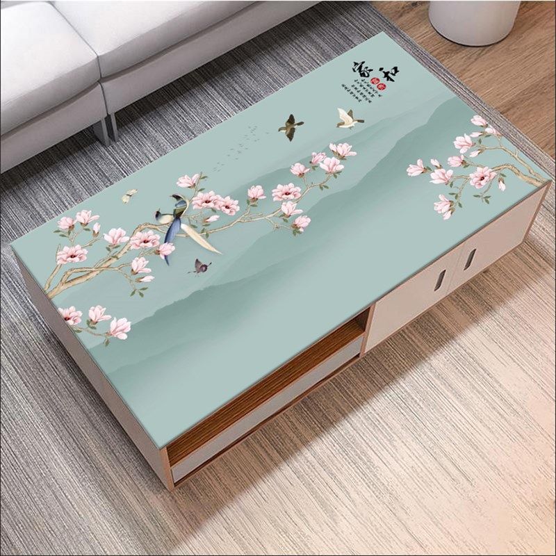 新中式茶几垫桌布客厅实木餐桌垫防水防油防烫厚软玻璃台布中国风,居家布艺,桌布,淘宝优惠券,粉丝福利购,淘宝优惠卷