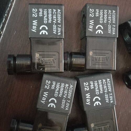 AirTAC电磁阀线圈DC12V 7.0W DC10.8V-13.2V 100%ED IP65 2/2 Way