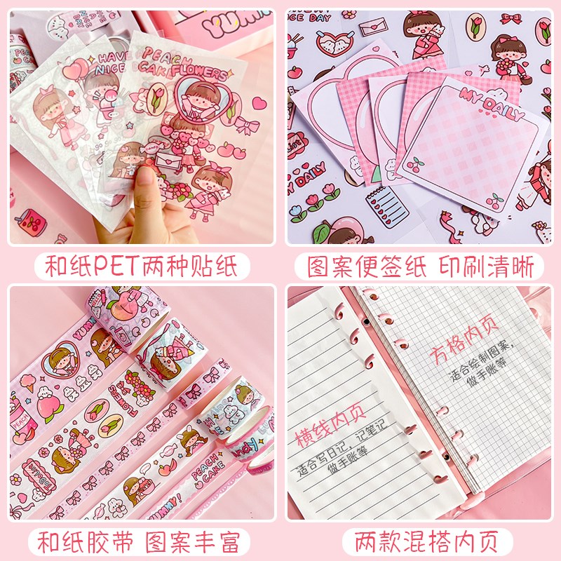 清新风手帐贴纸女孩生日礼物儿童开学小礼品女孩实用小学生奖励