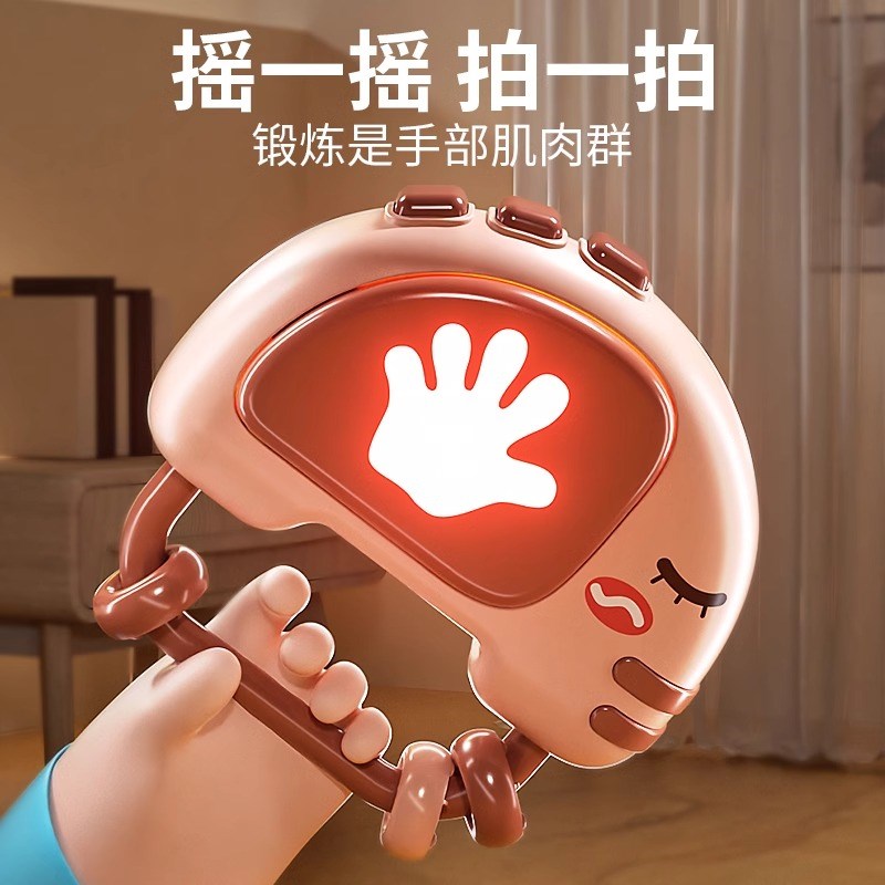 新生儿满月礼物手摇铃礼盒婴儿0-1周岁3月磨牙胶安抚宝宝玩具抓握