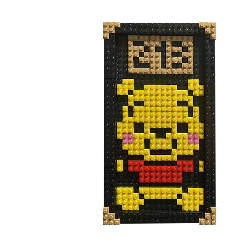 2024年新款积木门牌 维尼熊 创意门牌号码牌家用轻奢高级感入户门