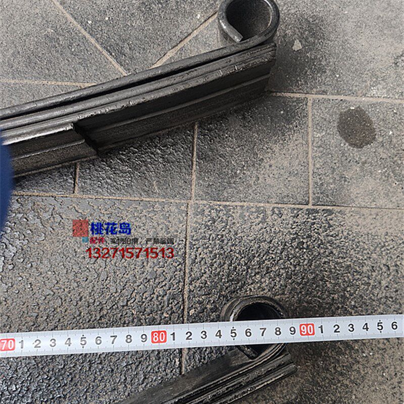 三轮摩托车后桥弹簧弓子钢板88-89长7宽6片7片后减震板簧通用改装