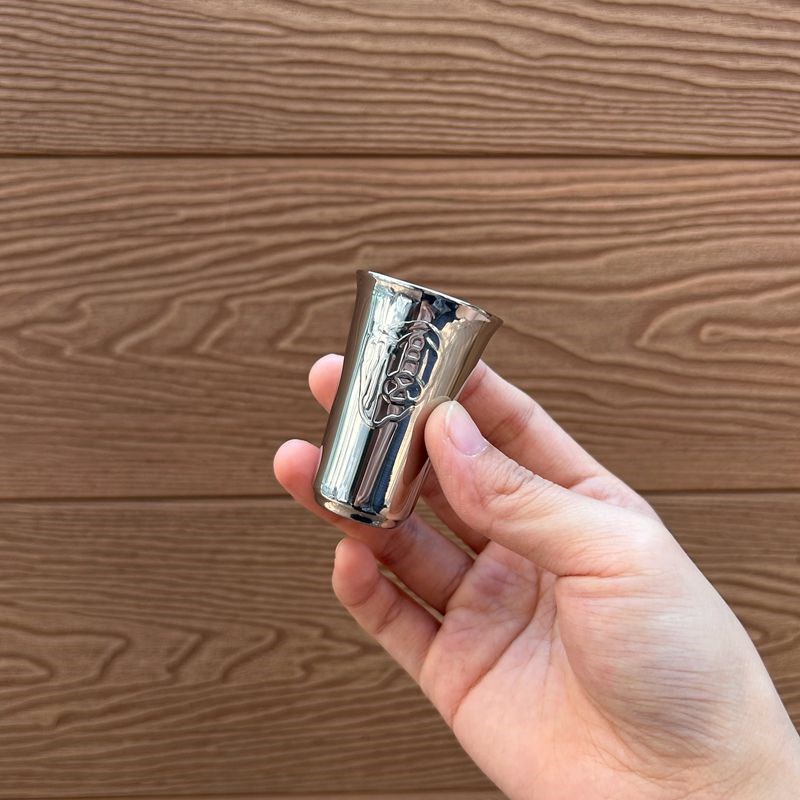 很小很小 手指杯 304不锈钢福字杯白酒杯小酒杯喝酒杯烈酒杯