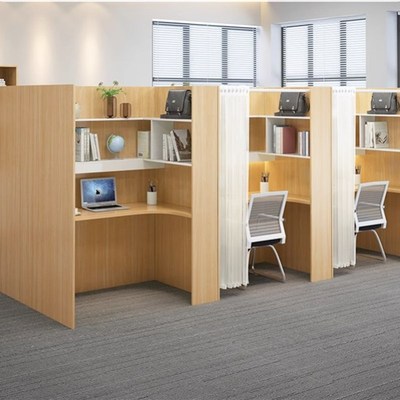 沉浸式隔断桌椅自习室学习桌初中生高中生专用书桌双人儿童书桌