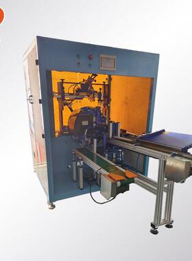 化妆瓶盖子丝印机，自动化护肤品瓶盖丝网印刷，单色自动丝印设备