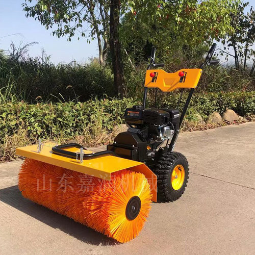 汽油小型扫雪机 手推式路面清理机 环卫滚刷车