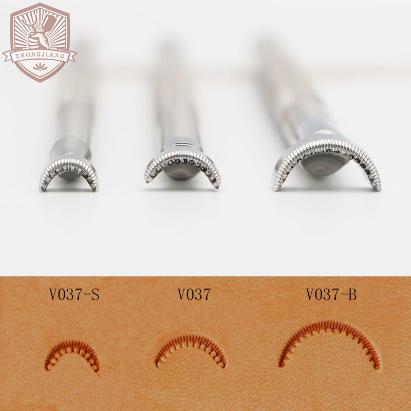 V07 s V07V07 b蕨类叶脉图案花心辐射图案通用皮革雕刻工具