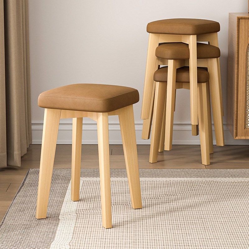 网红圆凳可叠放餐椅方凳矮凳实木凳子家用小板凳现简约餐桌椅子,住宅家具,矮凳,淘宝优惠券,粉丝福利购,淘宝优惠卷
