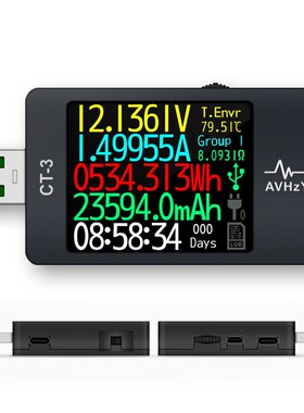 USB电压表仪表AVHzY 可编程Y上位机P诱骗负载监听纹波