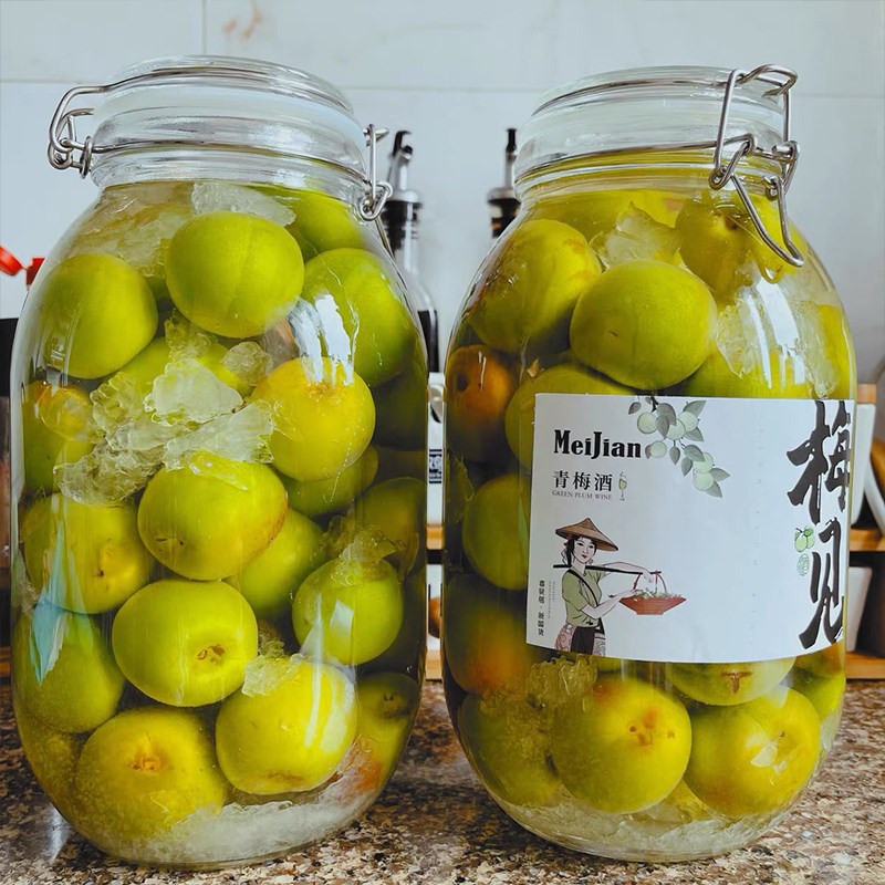 喜贤居泡酒玻璃瓶青梅杨梅酿果酒10斤泡酒罐家用密封酒坛