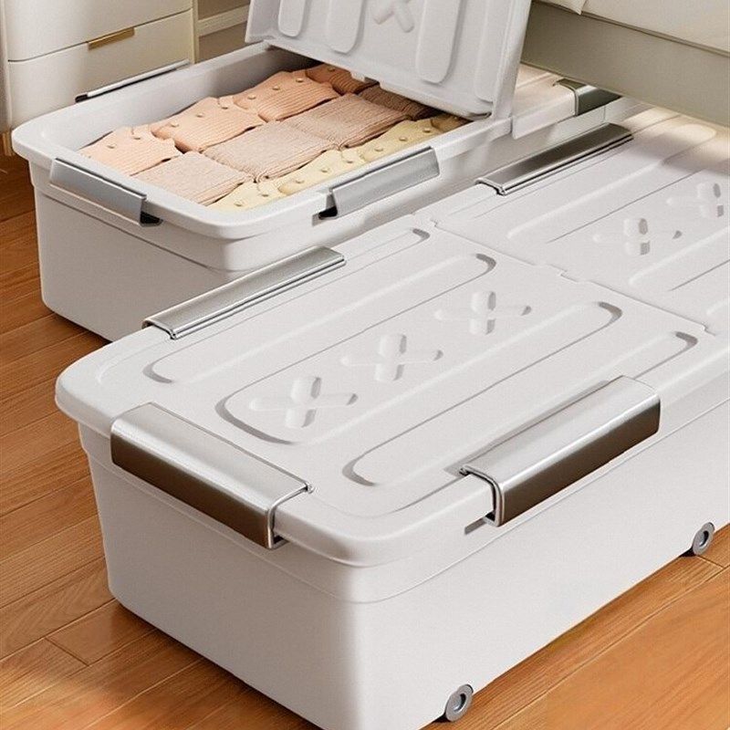 采购床下储物箱家用平轮床下抽屉式和被子储物箱防潮储物箱,收纳整理,毛绒玩具收纳桶/箱,淘宝优惠券,粉丝福利购,淘宝优惠卷