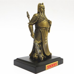 关帝故里纯青铜像关二爷车内载摆件汽车饰品武财神礼品